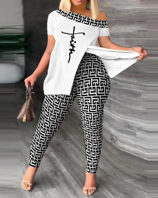 Trendy Two Piece Pants Set